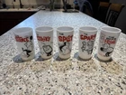 Vintage 60’s Hazel Atlas Milk Glass - Bowling Glasses Set Of 5 Saguaro Lanes