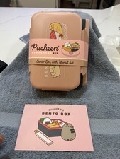 2026 Spring Pusheen Box Sushi Bento Box w: Utensil Set Brand New p 