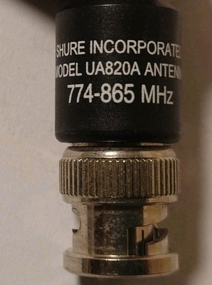 Shure UHF Antenne UA820A, für Empfänger im Frequenzbereich 774-865 MHz