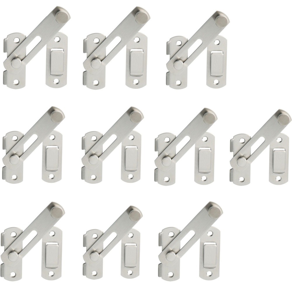 10PCS Flip Latch Gate Latches, 4 inch Heavy Duty Gate Hardware,Safety Door Lock