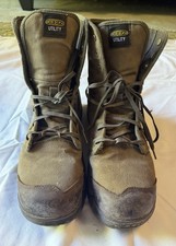 Keen Roswell Canvas Safety Toe Utility Work Boots Slip Resistant Men  s Size 15