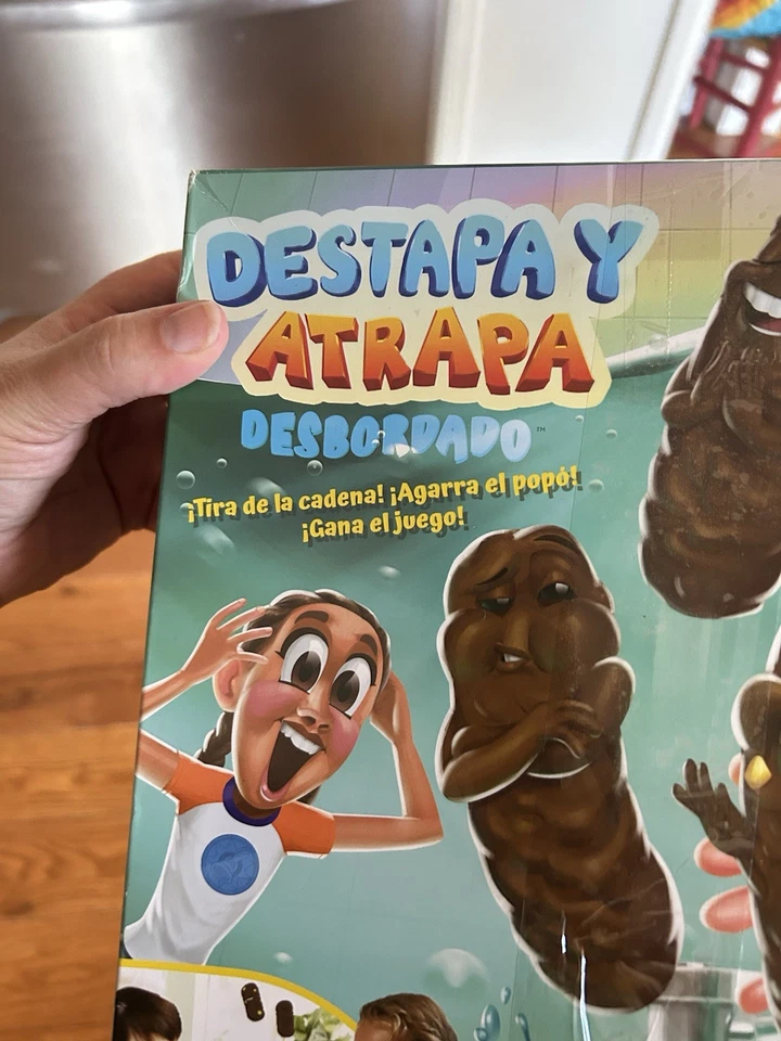 Mattel Games - Flushin Frenzy Overflow Catch The Poop Triple Turds - Image 2 of 4