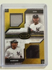 2025 Topps Tier One - Dual Player Relics Derek Jeter, Alex Rodriguez #DPR-JR...