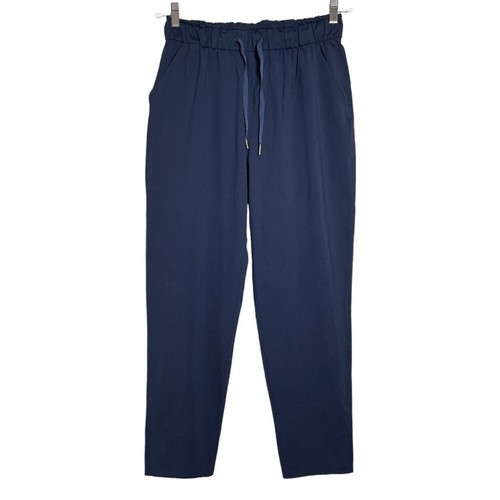 Lululemon Keep Moving Pant SIZE 8 Navy Luxtreme High Waist Jogger Pocket