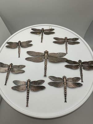 Dragonfly Small Sculpture Tabletop Figurine Home Decor Gifts Set Of 8