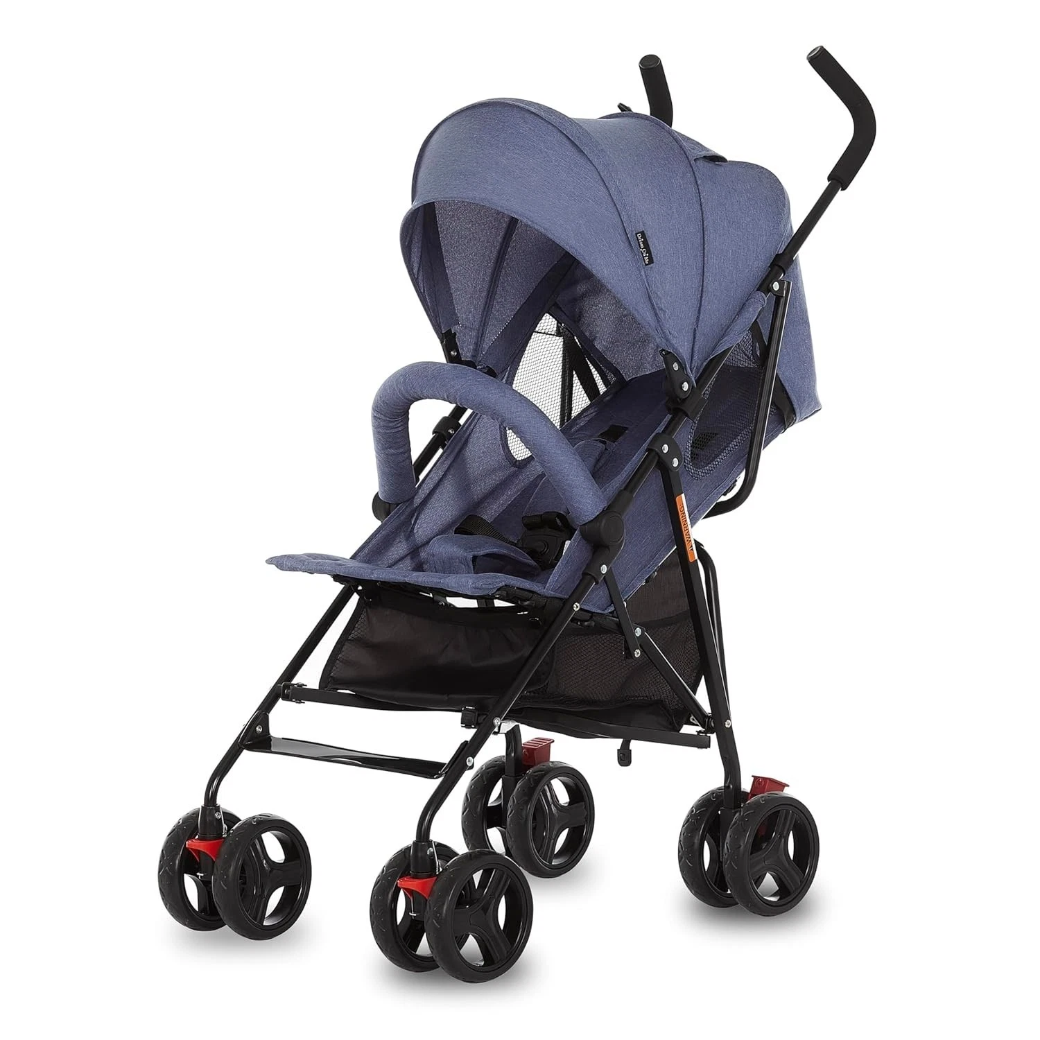 Dream On Me Vista Moonwalk Baby Umbrella Stroller Blue Compact Reclining Canopy