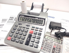   NEW casio HR-100TM plus + PAPER ROLL + AC A...