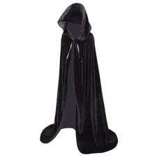 Kids Velvet Hooded Cape Robe for Halloween Christmas Cosplay Party,Boys Girls...
