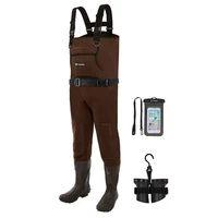 TIDEWE Neoprene Waders, Cleated Bootfoot Men Chest Waders, Waterproof Fishing...