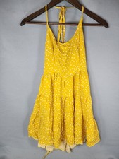 SHEIN Yellow Polka Dot Midi Sundress