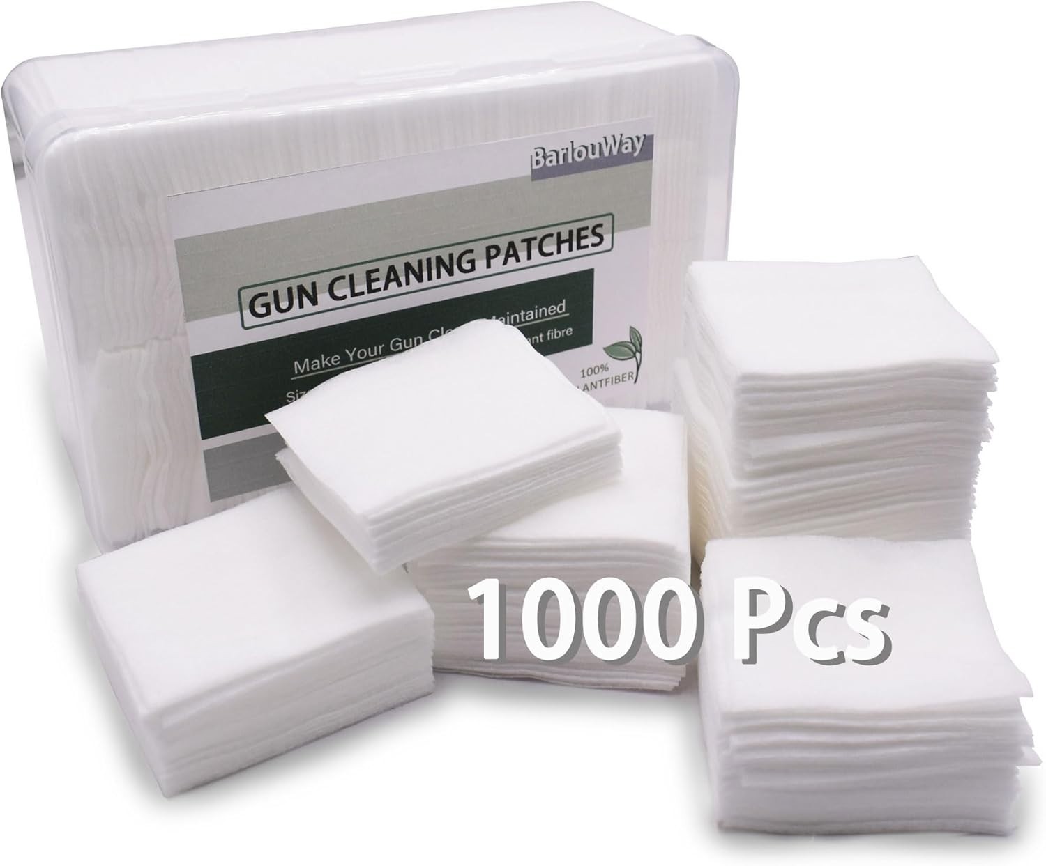 1000PCS Gun Cleaning Patches for Firearms, Highly Absorbent Gun Cleaning Clot...