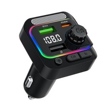 63W FM Transmitter Bluetooth Car Adapter, Wireless FM Bluetooth Transmitter