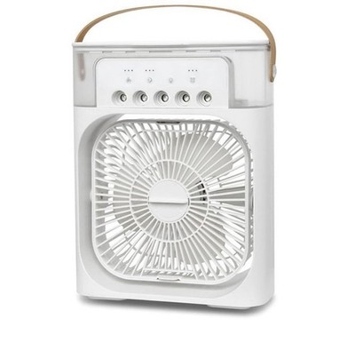 3-in-1 Portable Air Cooler Fan USB Mini Air Conditioner Humidifier LED Light