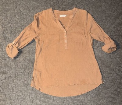 Carve Designs Dylan Shirt Brown/Camel Women s Size-S