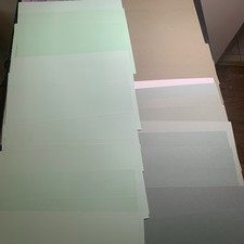 8.5 X 11 Scrapbook Paper Mixed Lot 50 Pages Green Shades