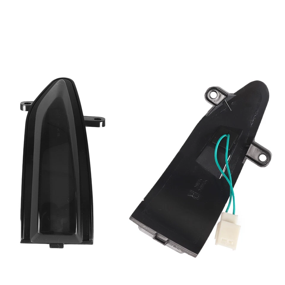 PAR de luces indicadoras LED dinámicas negras para Nissan Altima 2013-2016 Foto 3 de 4