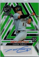 2024 Press Pass Premium #BA-GT1 Gavin Turley Base Autographs Reflector Green /3