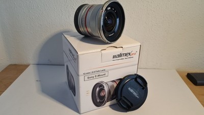 Samyang 12mm f/2,0 Objektiv für Sony E-Mount, silber, sehr guter Zustand