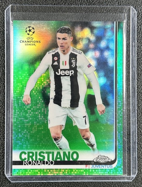 Cristiano Ronaldo 2018 Topps Chrome Ucl #100 Green Refractor 51/99 Juventus