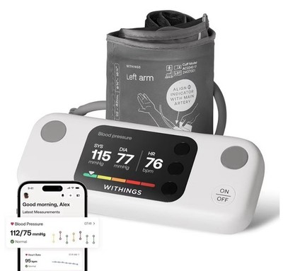 Withings BPM Vision Smart Arm Blood Pressure Monitor WiFi Bluetooth iOS Android