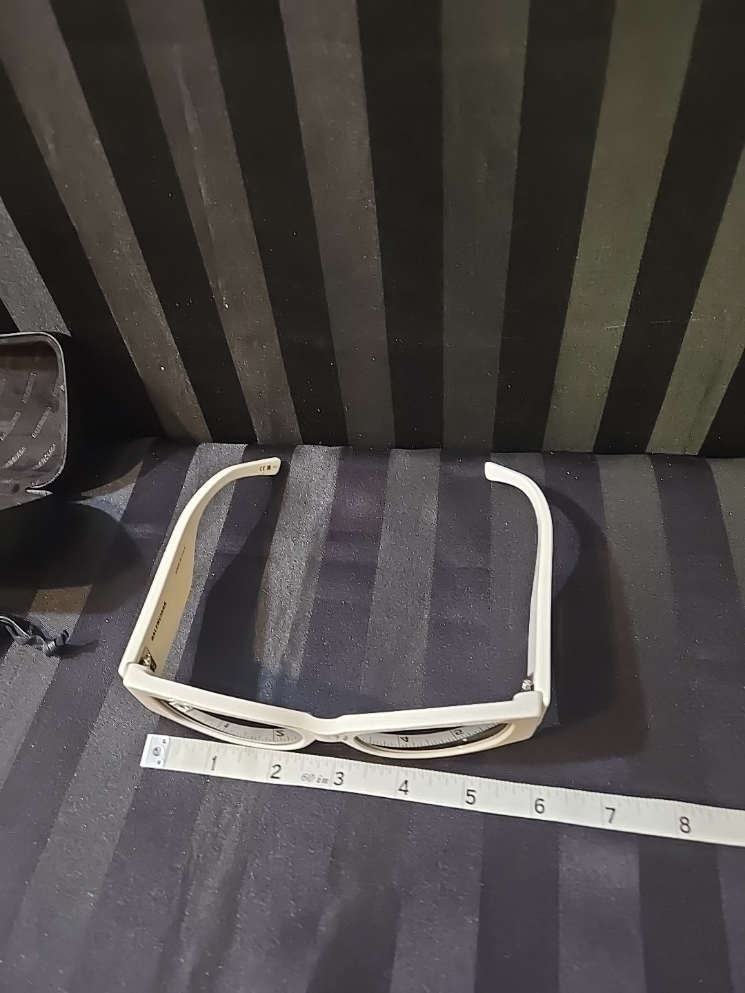 Balenciaga Women's Sunglasses XL Cat Eye White Frame With Case  thumbnail 8