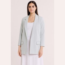 Image of NEW AllSaints - Size 6, Women's Aleida Jersey Blazer - Mint Green