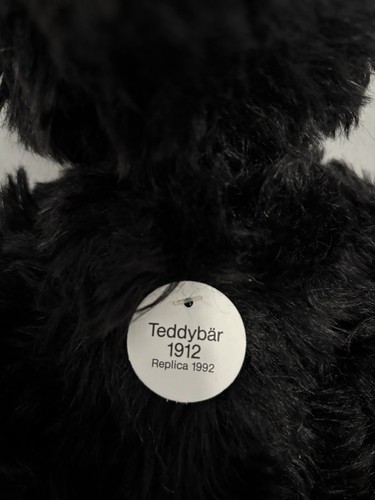 Steiff Titanic “Teddybar”, 1912 Replica, Black Mohair, Growler, Jointed Limbs - Picture 5 of 12