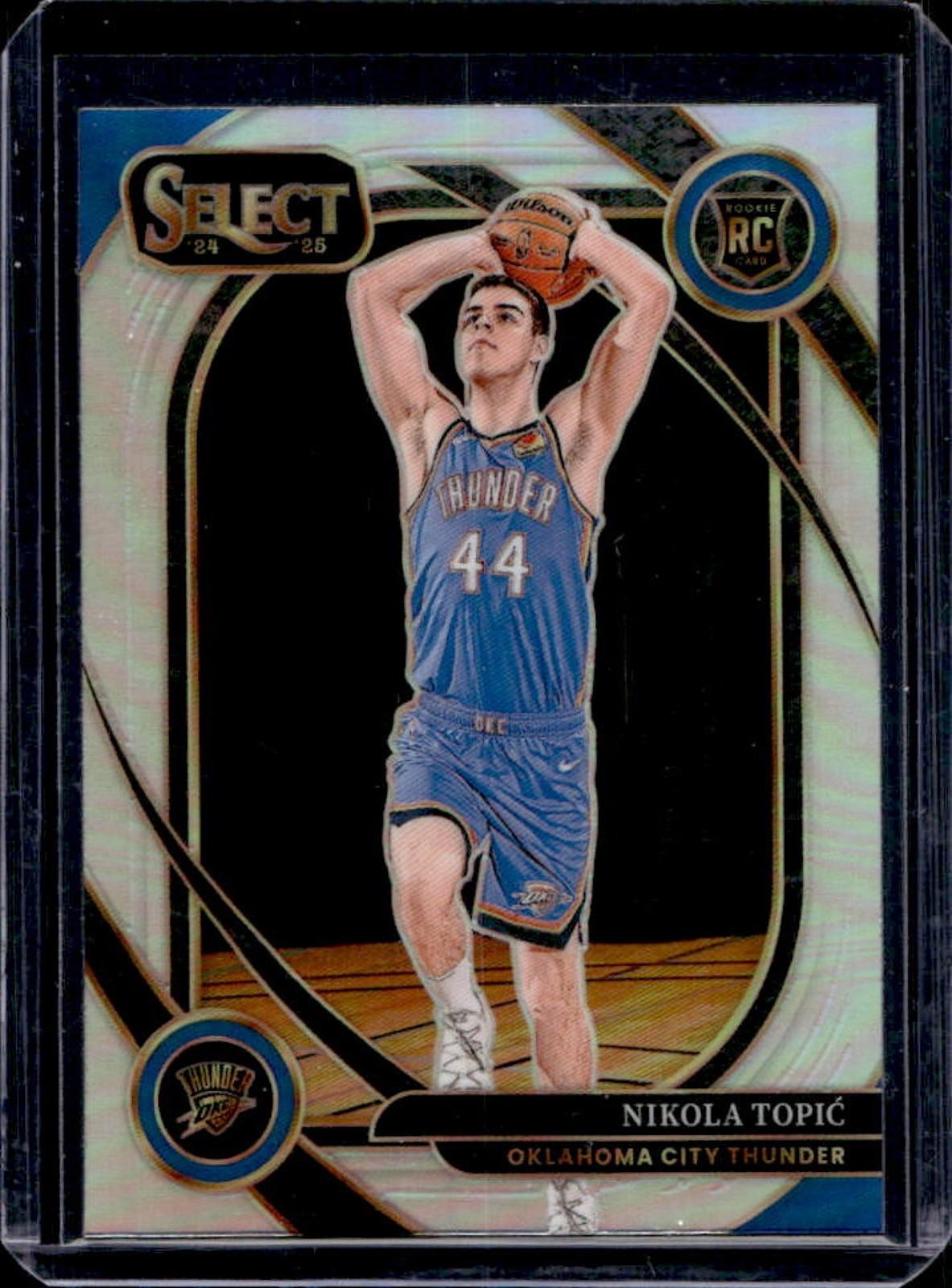 2024-25 Select Nikola Topic Courtside RC Silver Prizm Rookie #286 Thunder