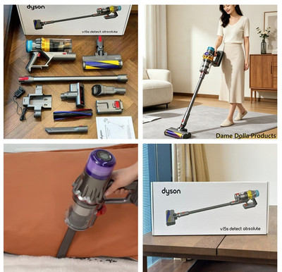 Dyson V15s Detect Absolute Cordless Bagless Stick Vacuum 60min + Accessories