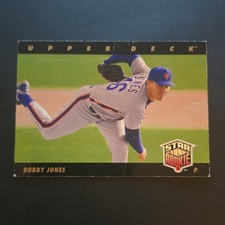 Upper Deck 1993 Bobby Jones #19 Star Rookie Rookie New York Mets MLB Card. rookie card picture