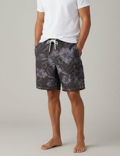 Speedo Men's XL Floral Hawaiian Board Shorts With Red Lining Cargo Pocket