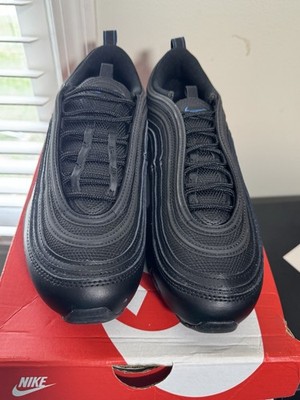 Nike Air Max 97 Men s Black Solid Low Top Lace-Up Athletic Sneakers New