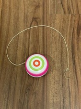 Vintage Wooden Yo-Yo, Made in Japan, Colorful Double-Sided Design