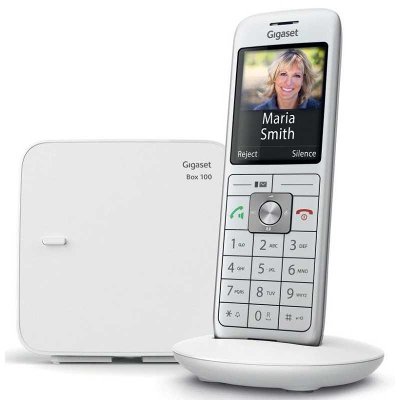 Téléphone fixe sans fil Gigaset CL660 blanc pour le salon et bureau