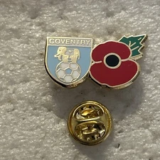 Old Collectable Coventry City Supporter Enamel Badge - Wear Proud Sky Blues PUSB