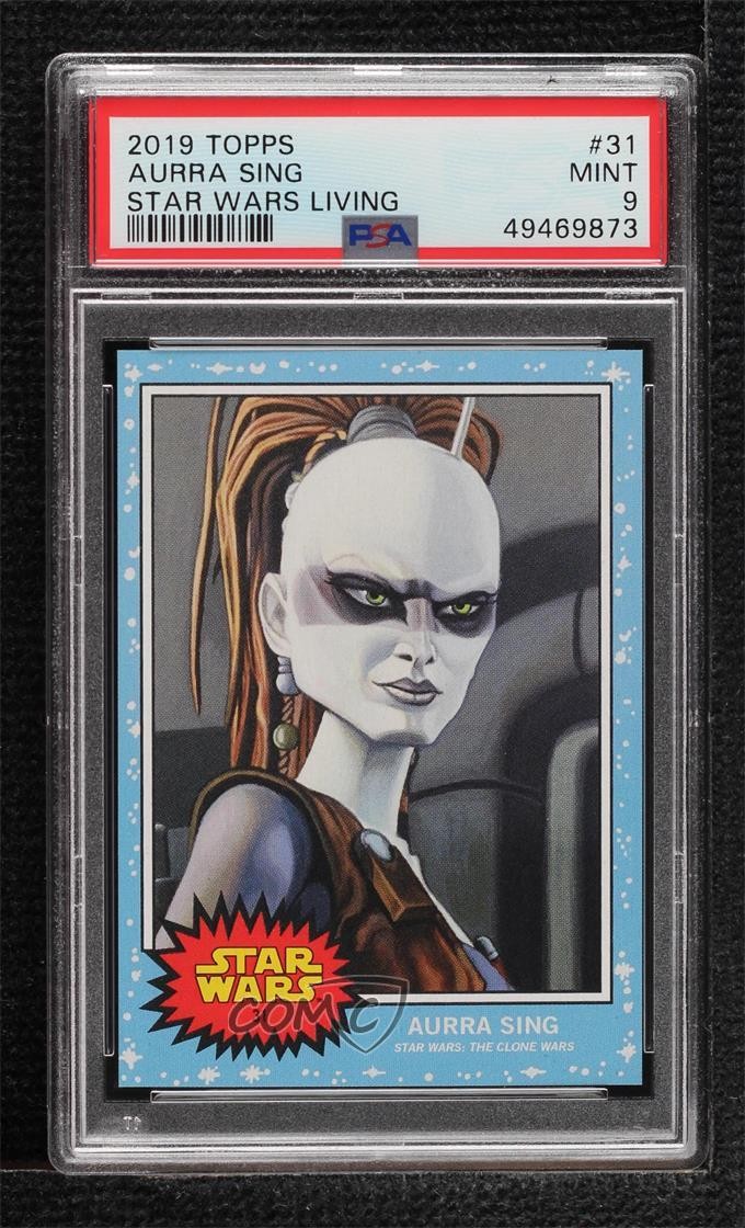 2019 Topps Star Wars Living Set /1343 Aurra Sing #31 PSA 9 MINT 07uj