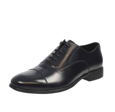 Antikes Las Vegas Leder - Oxford Schnürer aus blauem Leder - Herrenschuhe
