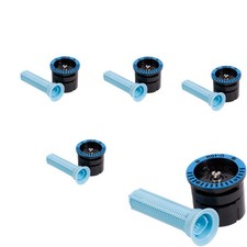 5 Rain Bird U10H 180  Half-Circle Dual Spray Pattern Nozzles, 10' Radius