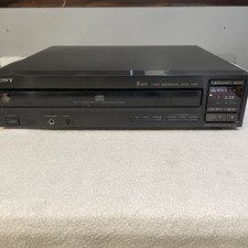 Sony CDP-C205 5 Disc Compact Disc Player CD Changer Tested Works - No Remote