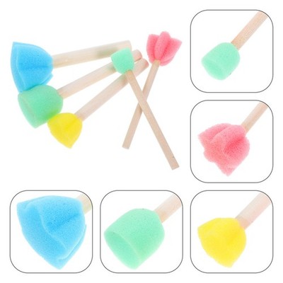 5 Pcs Schwammpinsel Zum Malen Kunst- Und Bastelbedarf Für Kinder