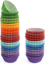  500 Pcs Mini Cupcake Liners for Baking, Colorful Muffin Liners, Food Grade  G