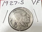 1927 S  Buffalo Nickel VF Very Fine