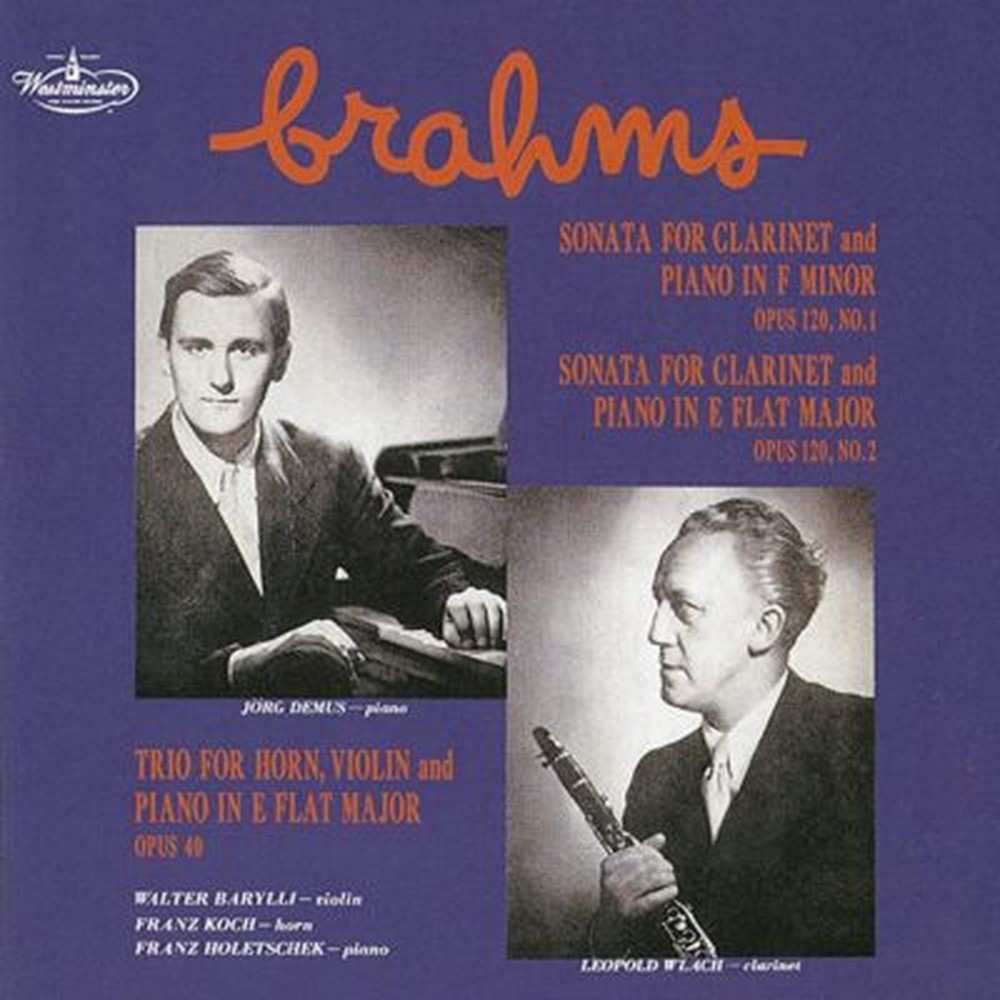 LEOPOLD WLACH-BRAHMS: SONATAS FOR CLARINET AND PIANO...-JAPAN UHQCD Ltd/Ed