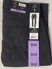 URBAN STAR Men's Stretch Relaxed Fit Straight Leg 5 Pocket Pants GRAY 30x32 NEW