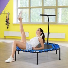 FREEMAN 50" Hexagonal Fitness Trampoline Exercise Rebounder with Pad