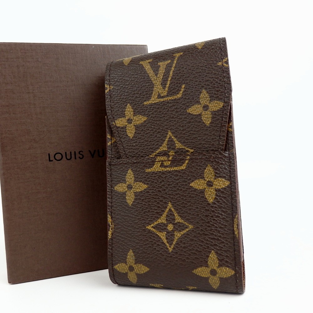 etui cigarette louis vuitton Authentic LOUIS VUITTON M63024 Monogram Etui Cigarette Cigarette case  PVC[Used]