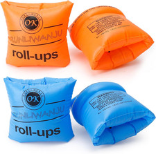 Arm Floaties, 2-3 Pack Inflatable Arm Floaties for Kids Toddlers Adults, Blow up