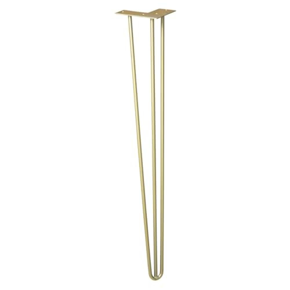 Piede per Mobili WAGNER 71cm - Stile Mid-Century in Acciaio Nero