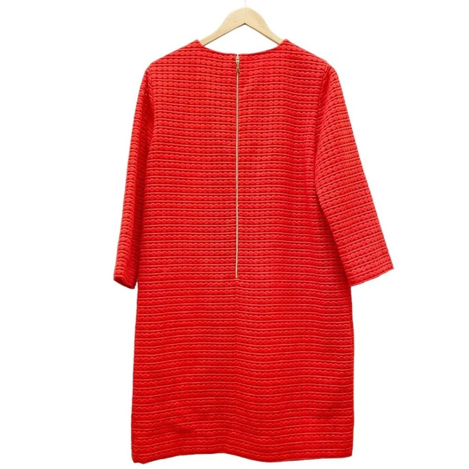 Abito Kate Spade New York Ashby Maraschino rosso ricamato cambio donna taglia 14