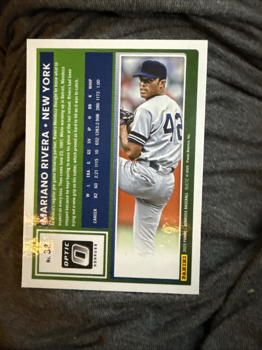 Mariano Rivera 2025 Donruss OPTIC #33 - Yankees | eBay